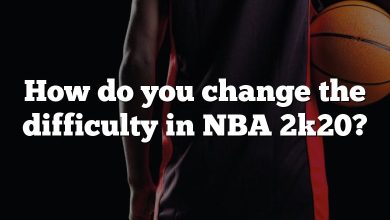 How do you change the difficulty in NBA 2k20?