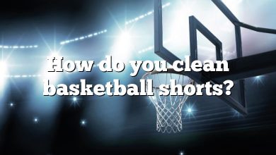 How do you clean basketball shorts?
