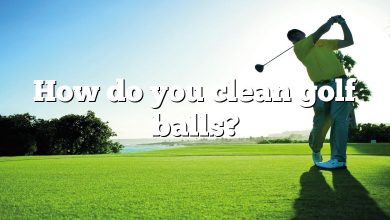 How do you clean golf balls?