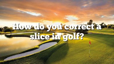 How do you correct a slice in golf?