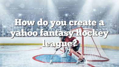 How do you create a yahoo fantasy hockey league?