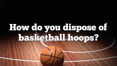 How do you dispose of basketball hoops?