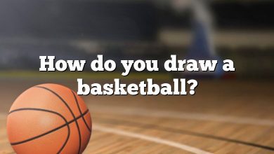 How do you draw a basketball?