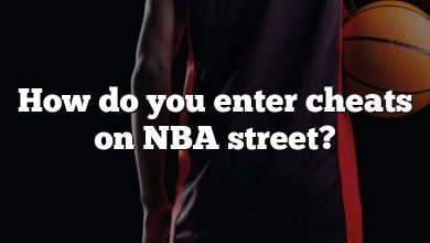 How do you enter cheats on NBA street?