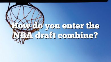 How do you enter the NBA draft combine?