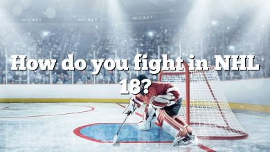 How do you fight in NHL 18?