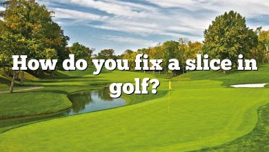 How do you fix a slice in golf?