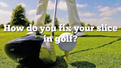 How do you fix your slice in golf?