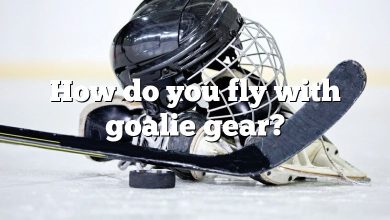 How do you fly with goalie gear?