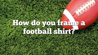 How do you frame a football shirt?