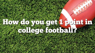 How do you get 1 point in college football?