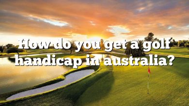 How do you get a golf handicap in australia?