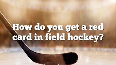 How do you get a red card in field hockey?