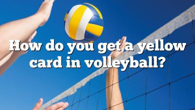 How do you get a yellow card in volleyball?