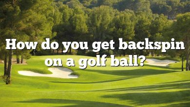 How do you get backspin on a golf ball?