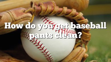 How do you get baseball pants clean?