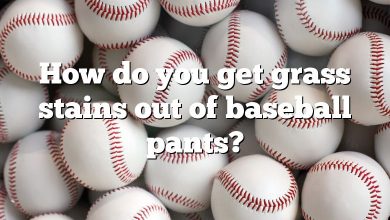How do you get grass stains out of baseball pants?