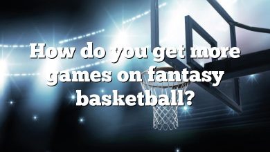 How do you get more games on fantasy basketball?