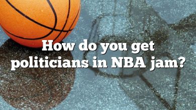 How do you get politicians in NBA jam?
