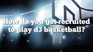 How do you get recruited to play d3 basketball?