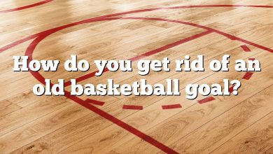 How do you get rid of an old basketball goal?