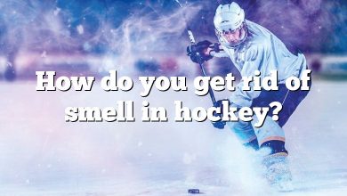 How do you get rid of smell in hockey?