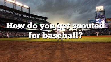 How do you get scouted for baseball?
