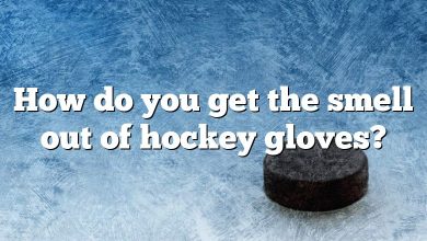 How do you get the smell out of hockey gloves?