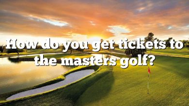 How do you get tickets to the masters golf?