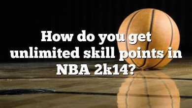 How do you get unlimited skill points in NBA 2k14?