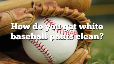 How do you get white baseball pants clean?