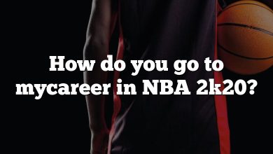 How do you go to mycareer in NBA 2k20?