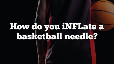 How do you iNFLate a basketball needle?