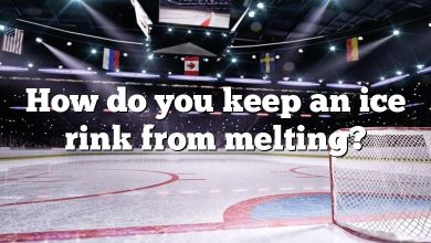 How do you keep an ice rink from melting?