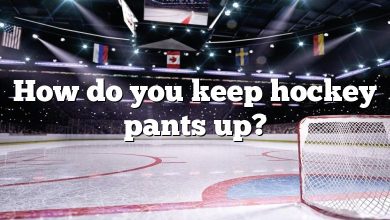 How do you keep hockey pants up?