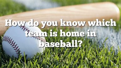 How do you know which team is home in baseball?