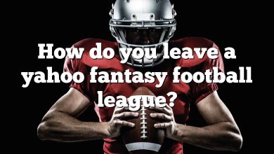 How do you leave a yahoo fantasy football league?