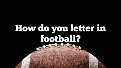 How do you letter in football?