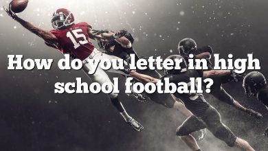 How do you letter in high school football?