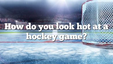 How do you look hot at a hockey game?