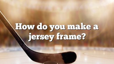 How do you make a jersey frame?