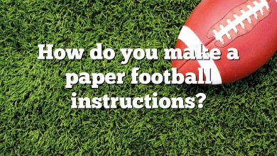 How do you make a paper football instructions?