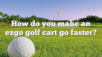 How do you make an ezgo golf cart go faster?