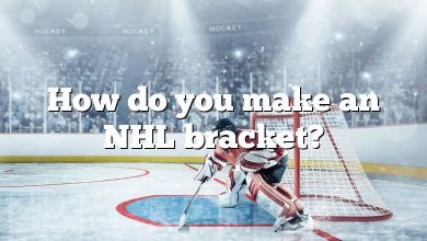 How do you make an NHL bracket?