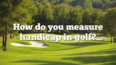 How do you measure handicap in golf?