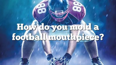 How do you mold a football mouthpiece?