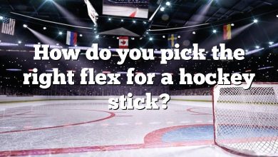 How do you pick the right flex for a hockey stick?