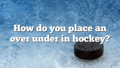 How do you place an over under in hockey?