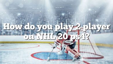 How do you play 2 player on NHL 20 ps4?