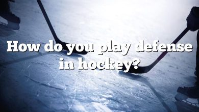 How do you play defense in hockey?